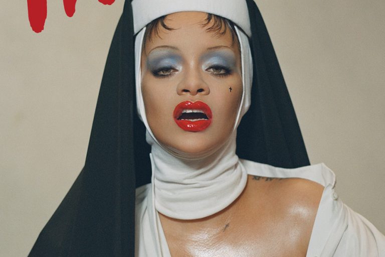 On the cover of Interview magazine |  Rihanna dressed as a sister sparks controversy