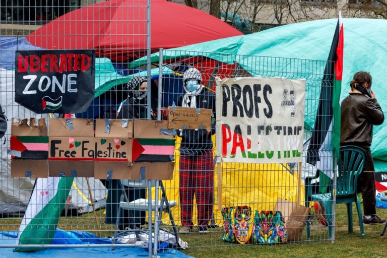 Pro-Palestinian camp |  Tension rises at McGill