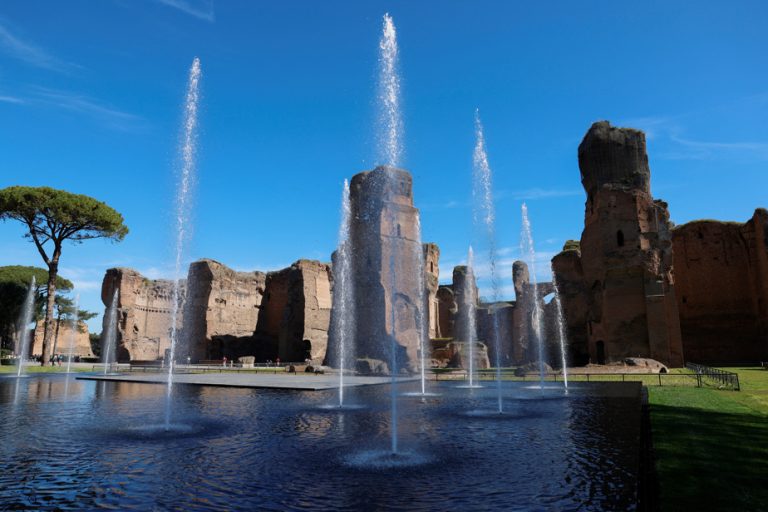 Rome |  Water returns to the ancient baths of Caracalla