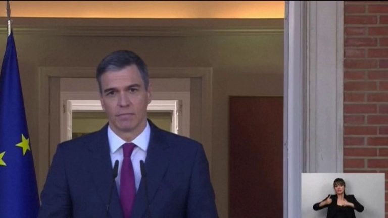 Spanish Prime Minister Pedro Sanchez announces he will remain in his post