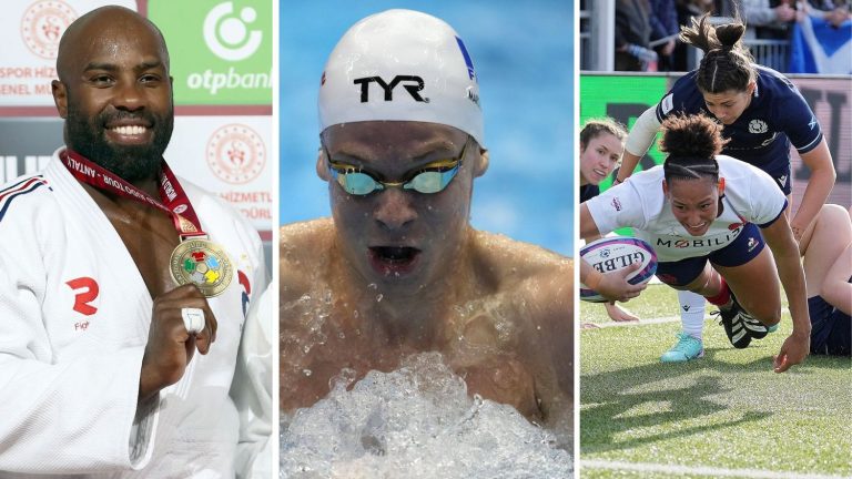 Teddy Riner in gold, Léon Marchand on fire and the rugby Blues are not convincing… The sports recap of the weekend