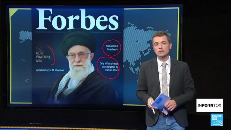 This front page of Forbes magazine on Ali Khamenei does not exist.