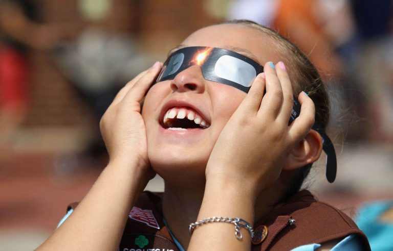 Watch the eclipse with your children safely