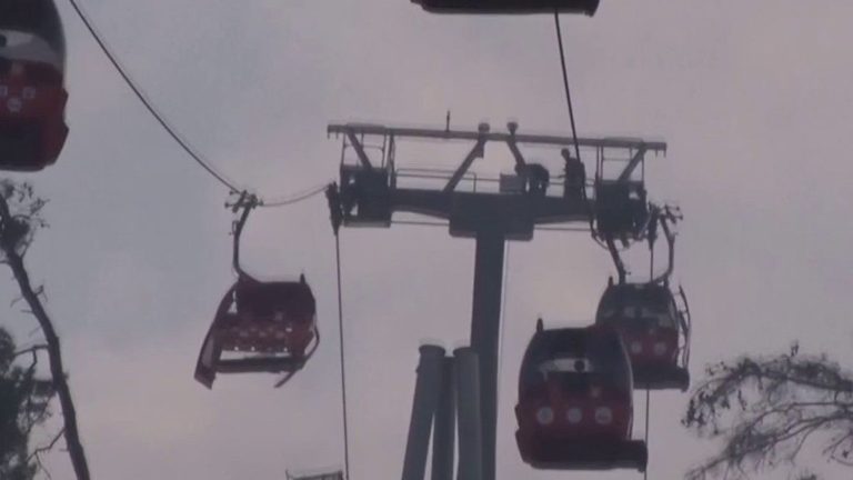 cable car accident leaves one dead and ten injured