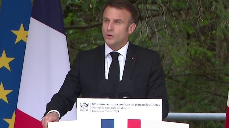 for the 80th anniversary of the Liberation, Emmanuel Macron delivers a tribute to the resistance