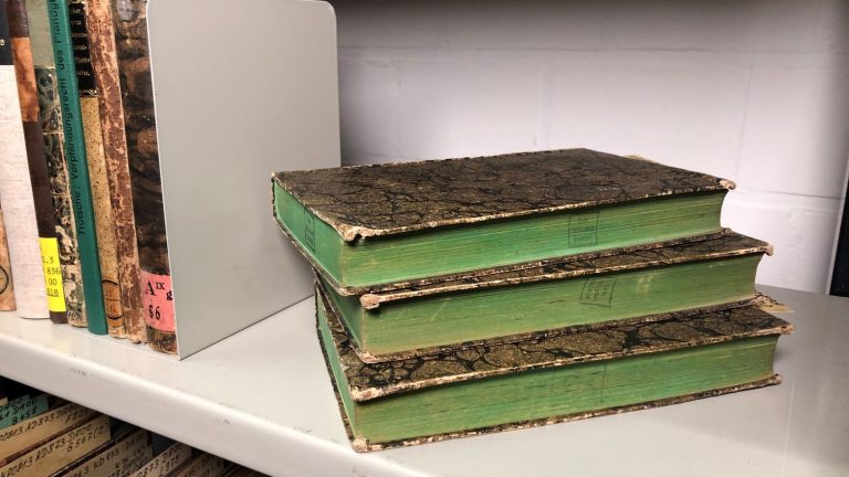 in Germany, 19th century books colored with arsenic are removed from libraries