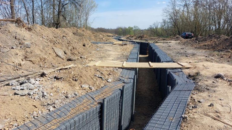 in Ukraine, a huge network of trenches was created behind the front