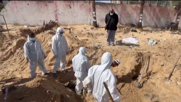 mass graves discovered in two hospitals raise questions