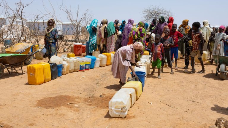 one year after the start of the war in Sudan, civilians try to collect testimonies from refugees