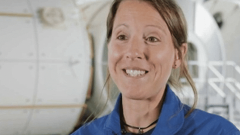 portrait of French astronaut Sophie Adenot