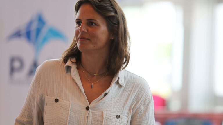 swimmer Laure Manaudou will be the first French woman to carry the Olympic flame in Greece