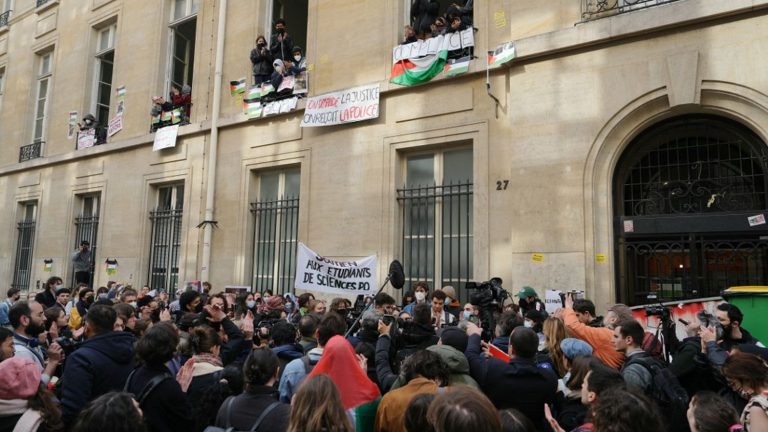 the LFI candidate for the European elections, Rima Hassan, will go to Sciences Po Paris this Friday afternoon