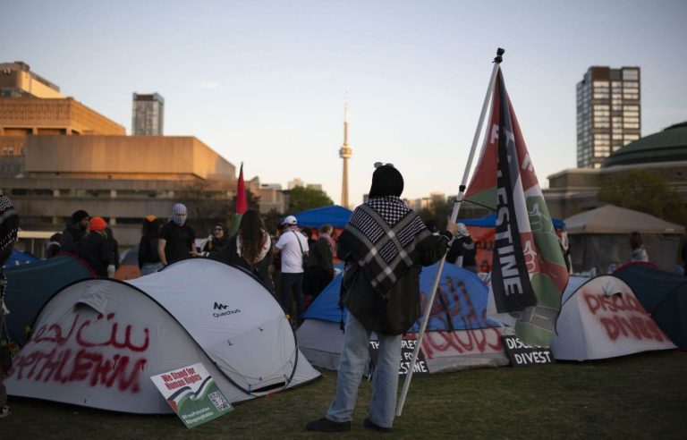 Students set up pro-Palestinian encampment at University of Toronto