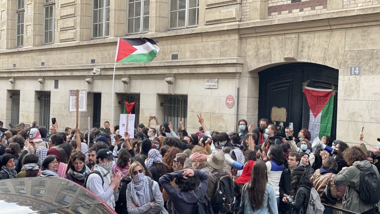 86 people were taken into police custody after a gathering at the Sorbonne