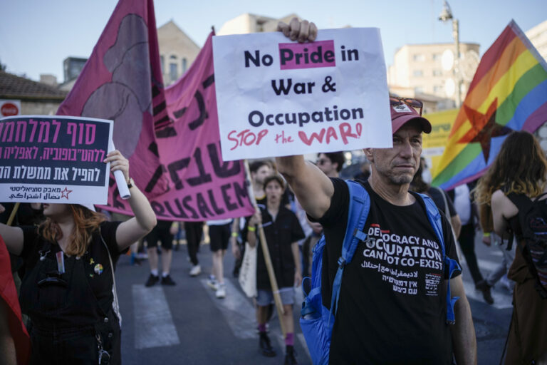 A Pride March marked with solemnity in Jerusalem, against the backdrop of the war in Gaza