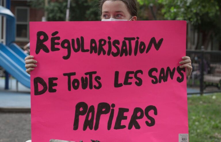 A mobilization in Montreal for the regularization of immigrants without status