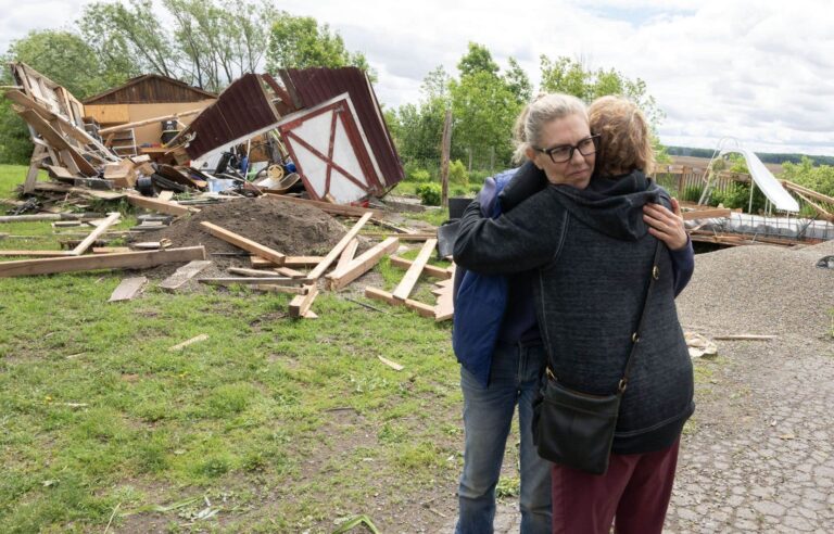 A tornado made landfall in the Rigaud region Monday evening