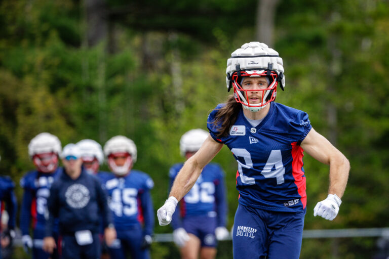 Alouettes training camp |  The new life of Marc-Antoine Dequoy