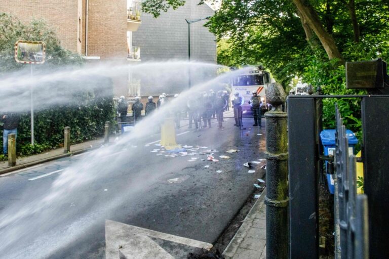 Belgium |  Demonstration in Brussels against bombings in Gaza dispersed by police