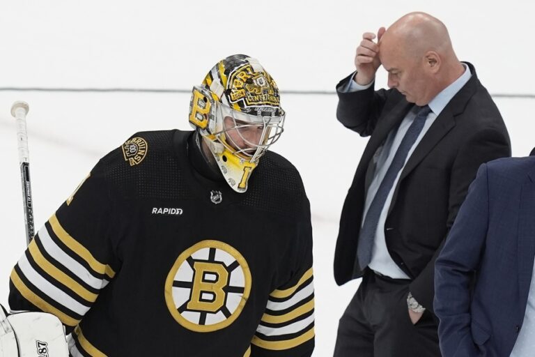 Boston Bruins eliminated |  A single misstep from Swayman, which had nevertheless been smoking…