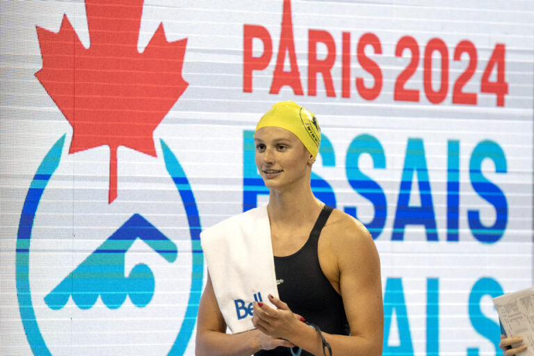 Canadian Olympic Swimming Trials |  Summer McIntosh wins 200 meter butterfly event