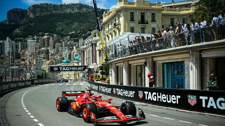 Charles Leclerc in pole position at the Monaco Grand Prix, Max Verstappen will start sixth