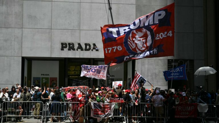 Donald Trump’s supporters protest against the unprecedented conviction of the former US president