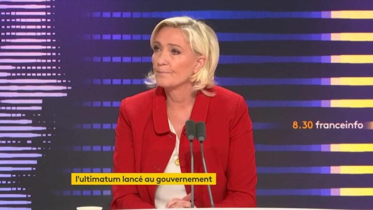 Emmanuel Macron “is trying to mobilize the few voters he has left”, tackles Marine Le Pen