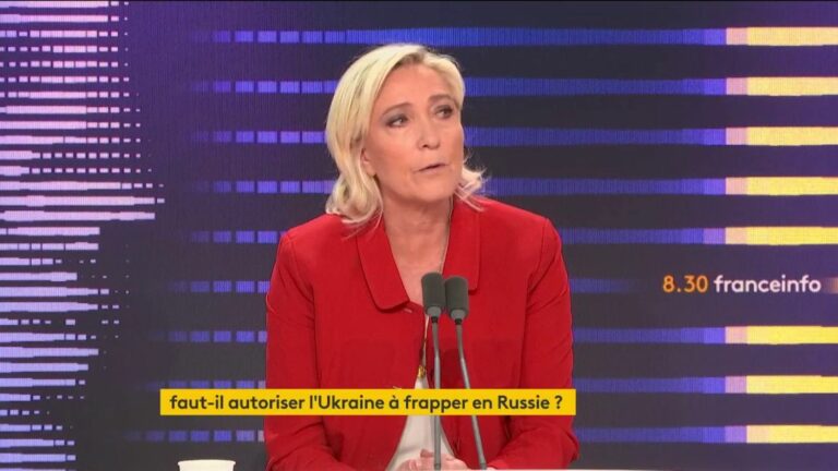 “Emmanuel Macron wants France to go to war”, according to Marine Le Pen