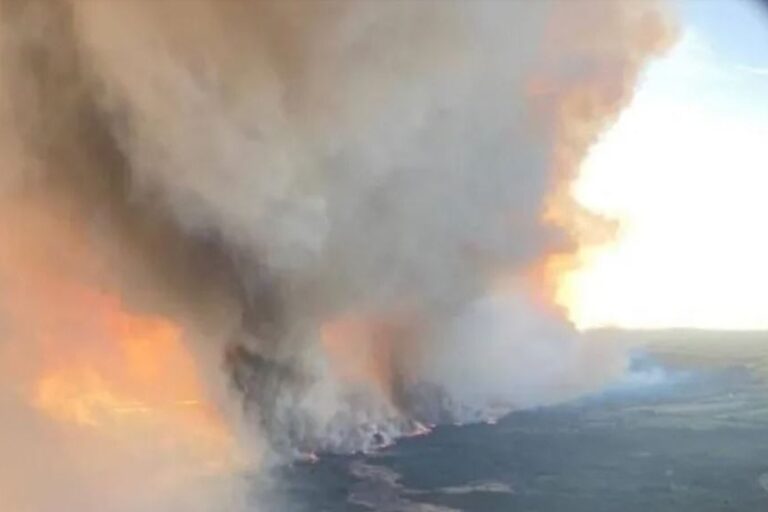 Forest fires rage across Western Canada