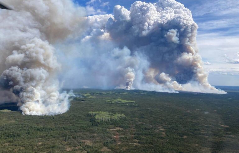 In British Columbia, a record CO2 emitted by forest fires in May