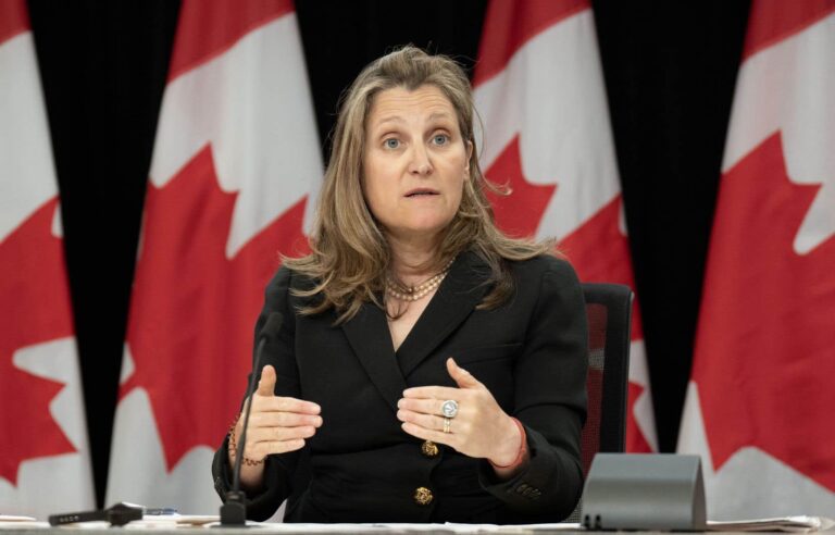 Israel and Hamas should not be lumped together, says Canadian Deputy Prime Minister Chrystia Freeland