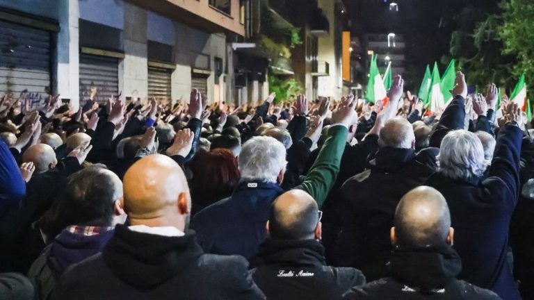 Milan prosecutor’s office opens investigation after parade bringing together some 1,500 neofascists