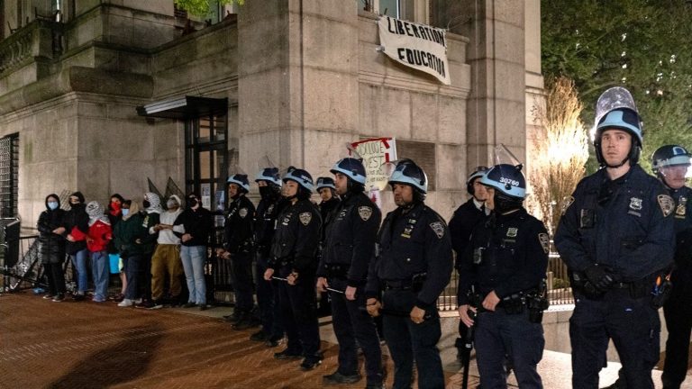 New York police remove pro-Palestinian demonstrators from Columbia University