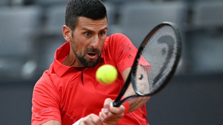 Novak Djokovic knocked out by a spectator’s water bottle after his victory against Corentin Moutet