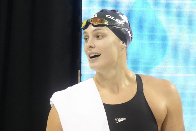 Olympic Swimming Trials |  Penny Oleksiak wins women’s 50 meter freestyle