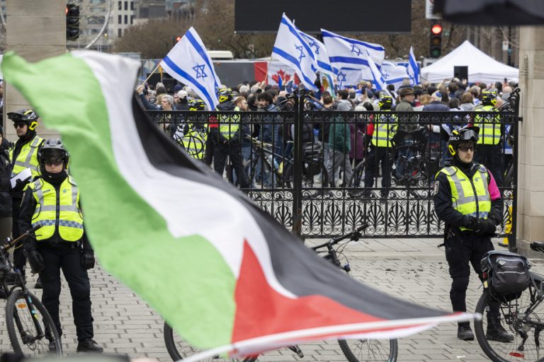 Pro-Israeli and pro-Palestinian demonstrations |  “We’re not going to let them bother us”