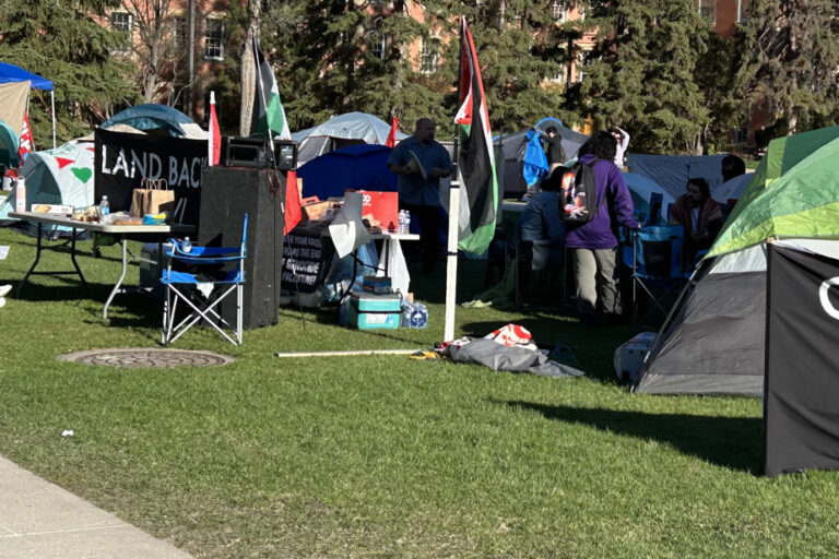 Pro-Palestinian camp at the University of Alberta |  Edmonton police criticized for their way of dislodging protesters