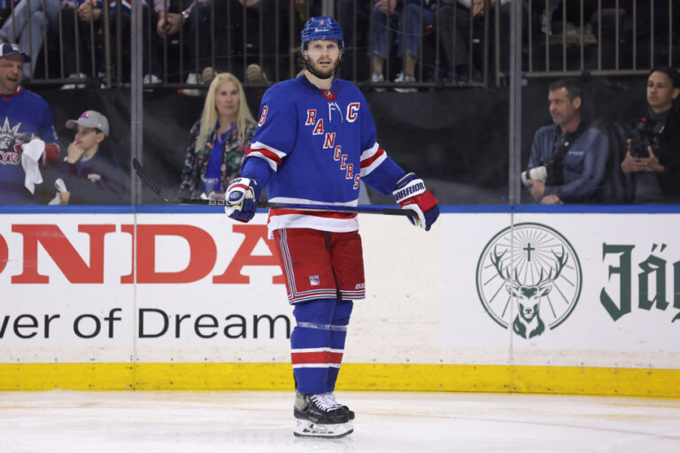 Rangers captain Jacob Trouba is the recipient of the Mark Messier Trophy