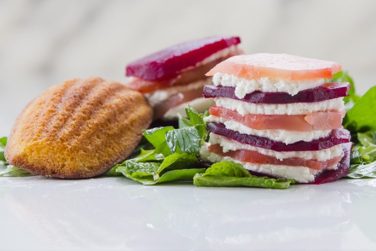 Recipe of the week |  Tian of beets and salted madeleines