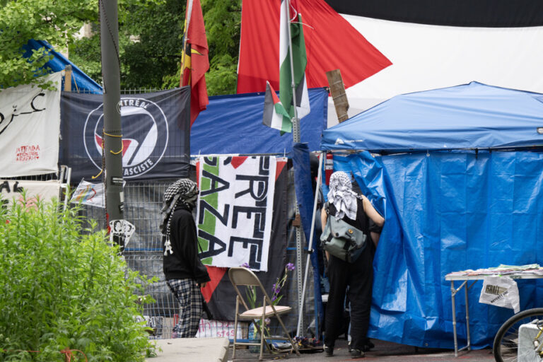 Requests for injunction against pro-Palestinian camps |  No to McGill, yes to UQAM