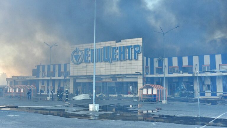 Russian strike on Kharkiv hypermarket kills 15