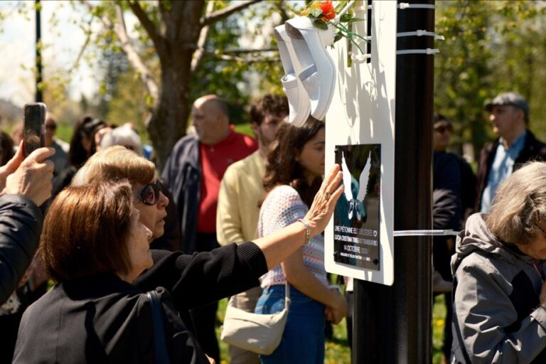 Saint-Leonard |  A commemorative plaque for a pedestrian fatally struck