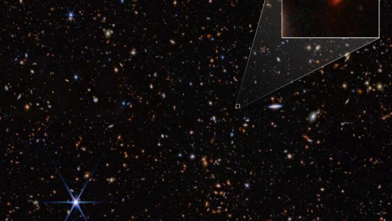 The James Webb telescope detects the most distant known galaxy