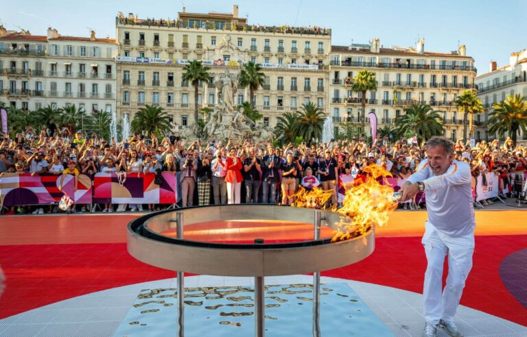 The Olympic flame will take the steps at the Cannes Film Festival on May 21