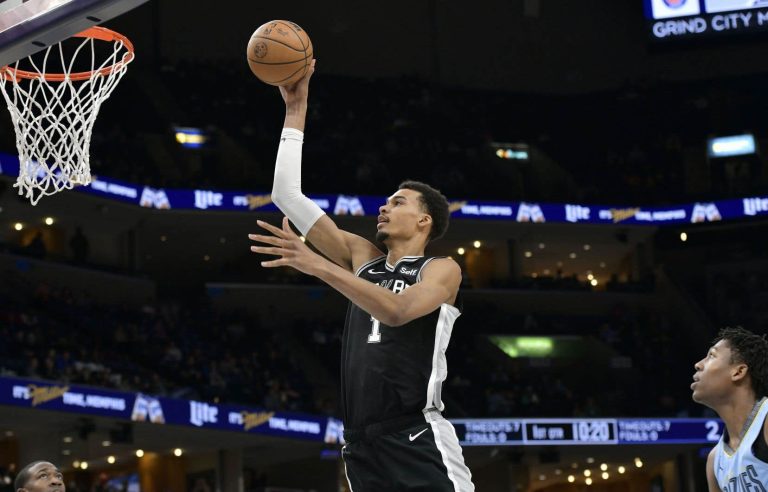 Victor Wembanyama, of the San Antonio Spurs, unanimously named NBA rookie of the year, a first for a Frenchman