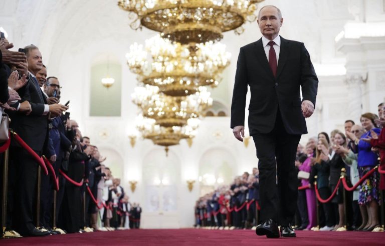 Vladimir Putin promises victory in Ukraine as he takes oath for fifth term as head of Russia