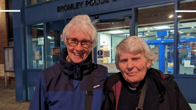 a London museum vandalized by two octogenarians