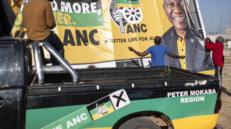 after 30 years of rule, the ANC, Nelson Mandela’s party, risks losing its absolute majority