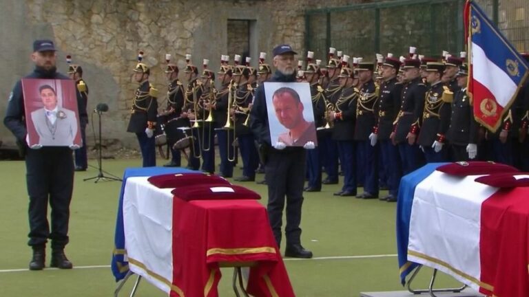 emotion in Caen during the tribute to the victims